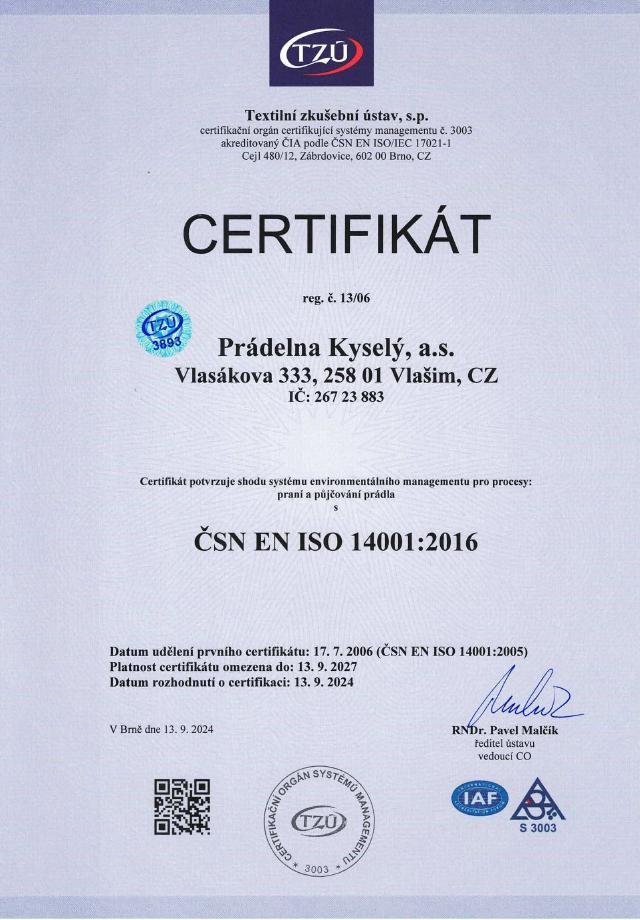 ČSN EN ISO 14001 — environmentální management